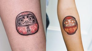 Tổng hợp những hình xăm daruma mini ấn tượng nhất