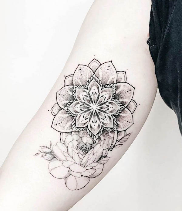 Hình xăm hoa sen mandala. Xăm hình Bấm TRUY CẬP để liên hệ | Mini tattoos,  Inspirational tattoos, Tattoo shop
